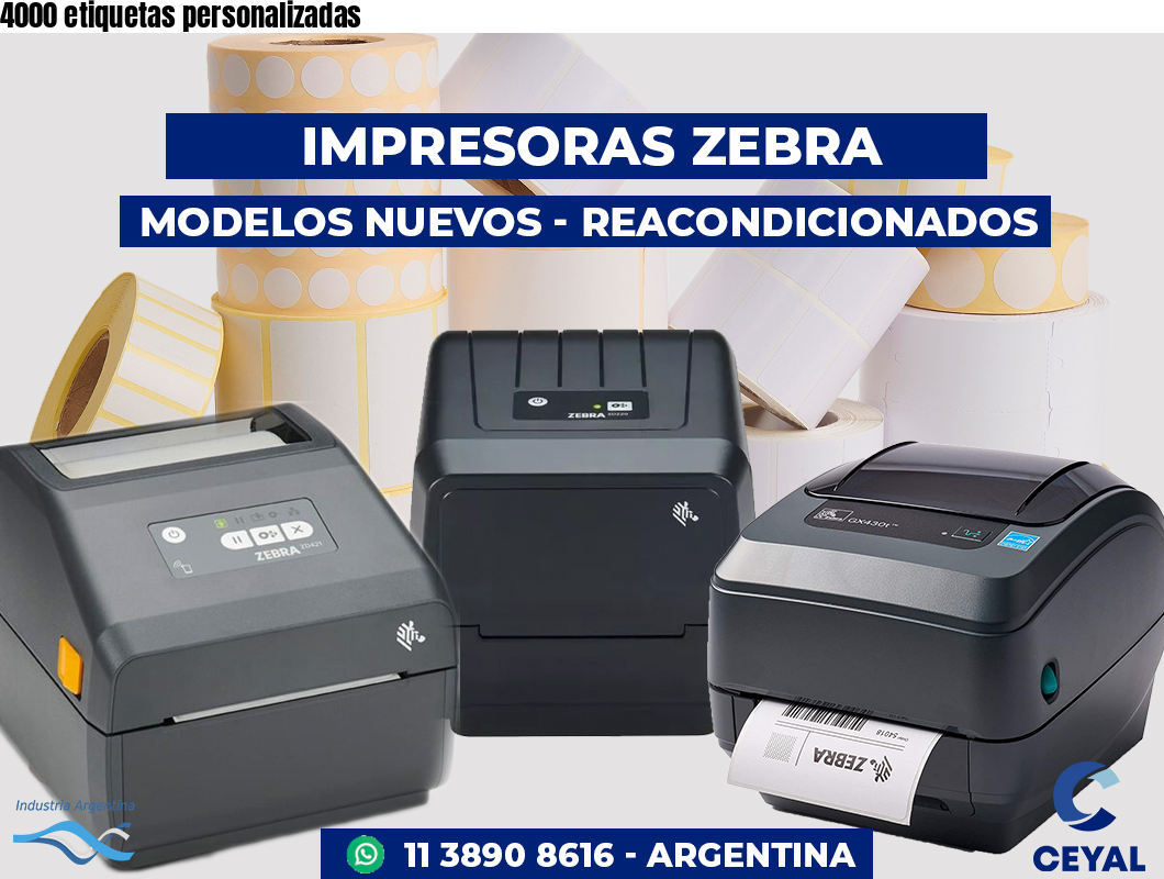 4000 etiquetas personalizadas