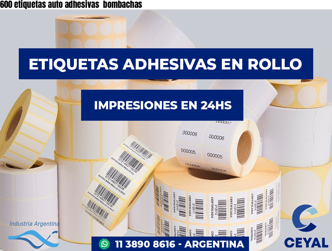 600 etiquetas auto adhesivas  bombachas