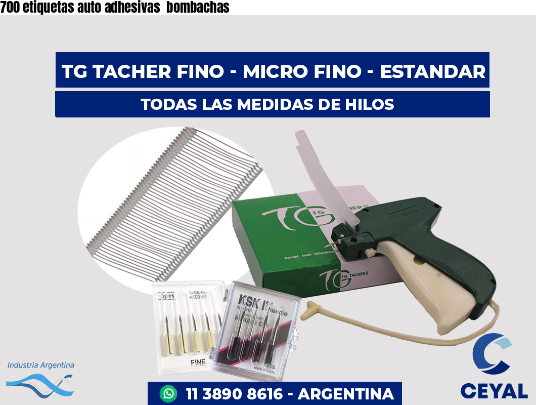 700 etiquetas auto adhesivas  bombachas