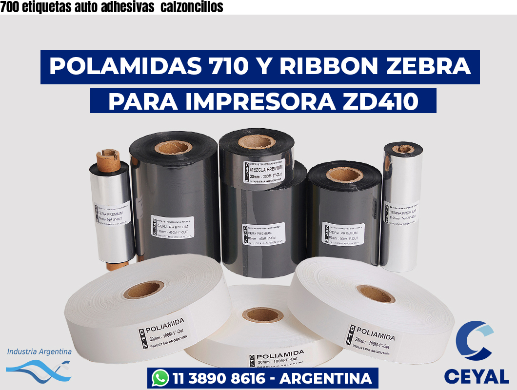 700 etiquetas auto adhesivas  calzoncillos