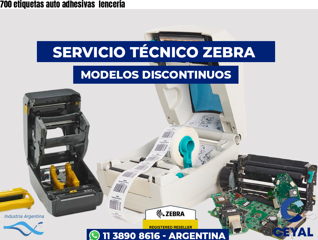 700 etiquetas auto adhesivas lenceria