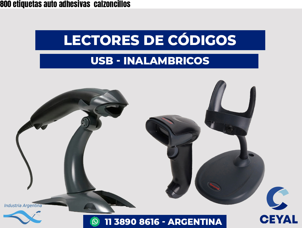 800 etiquetas auto adhesivas  calzoncillos