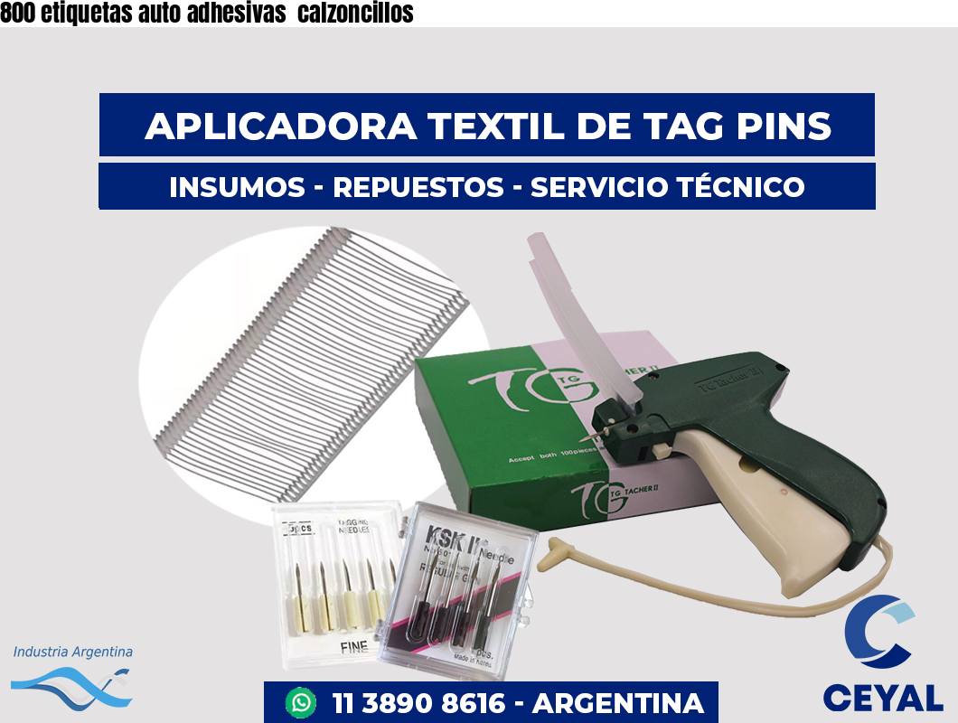 800 etiquetas auto adhesivas  calzoncillos