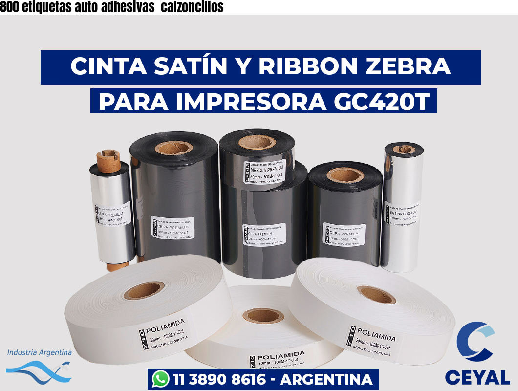 800 etiquetas auto adhesivas  calzoncillos