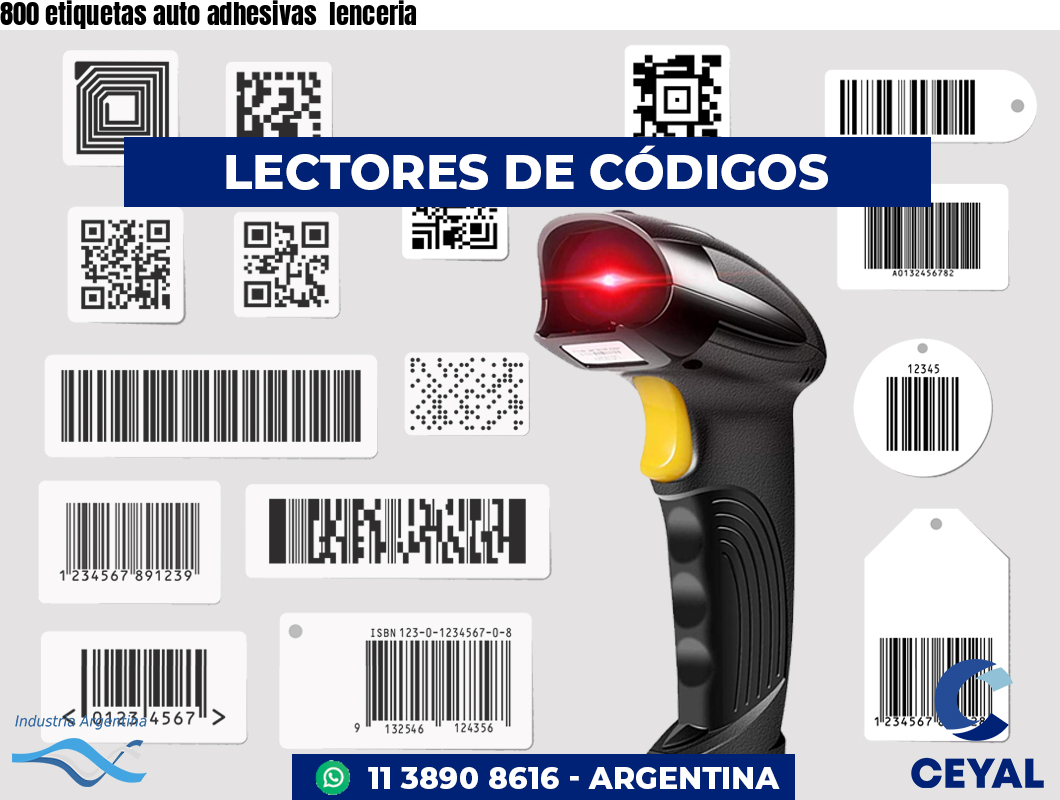 800 etiquetas auto adhesivas  lenceria
