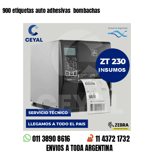 900 etiquetas auto adhesivas  bombachas