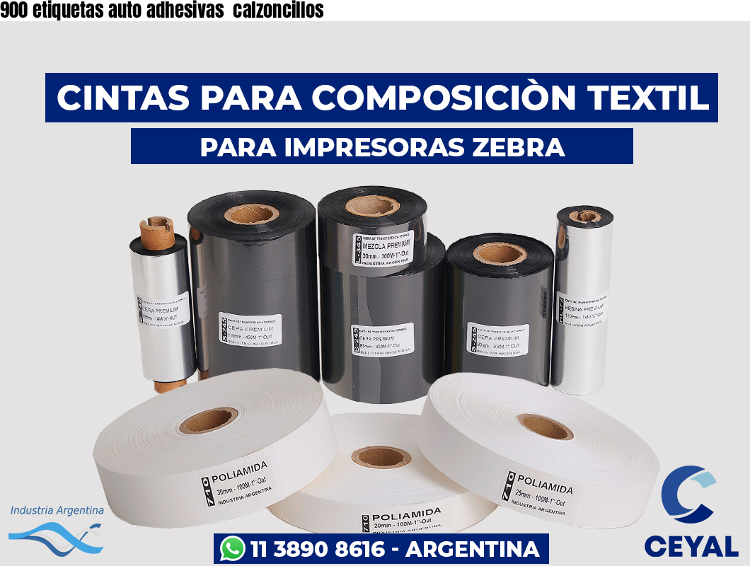900 etiquetas auto adhesivas  calzoncillos