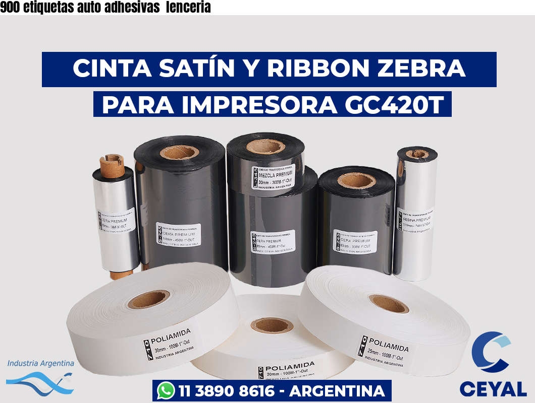 900 etiquetas auto adhesivas  lenceria