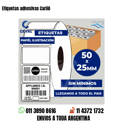 Etiquetas adhesivas Cariló