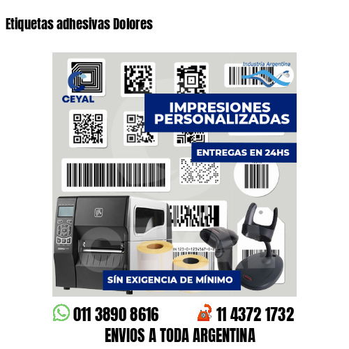 Etiquetas adhesivas Dolores