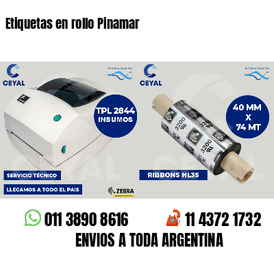 Etiquetas en rollo Pinamar