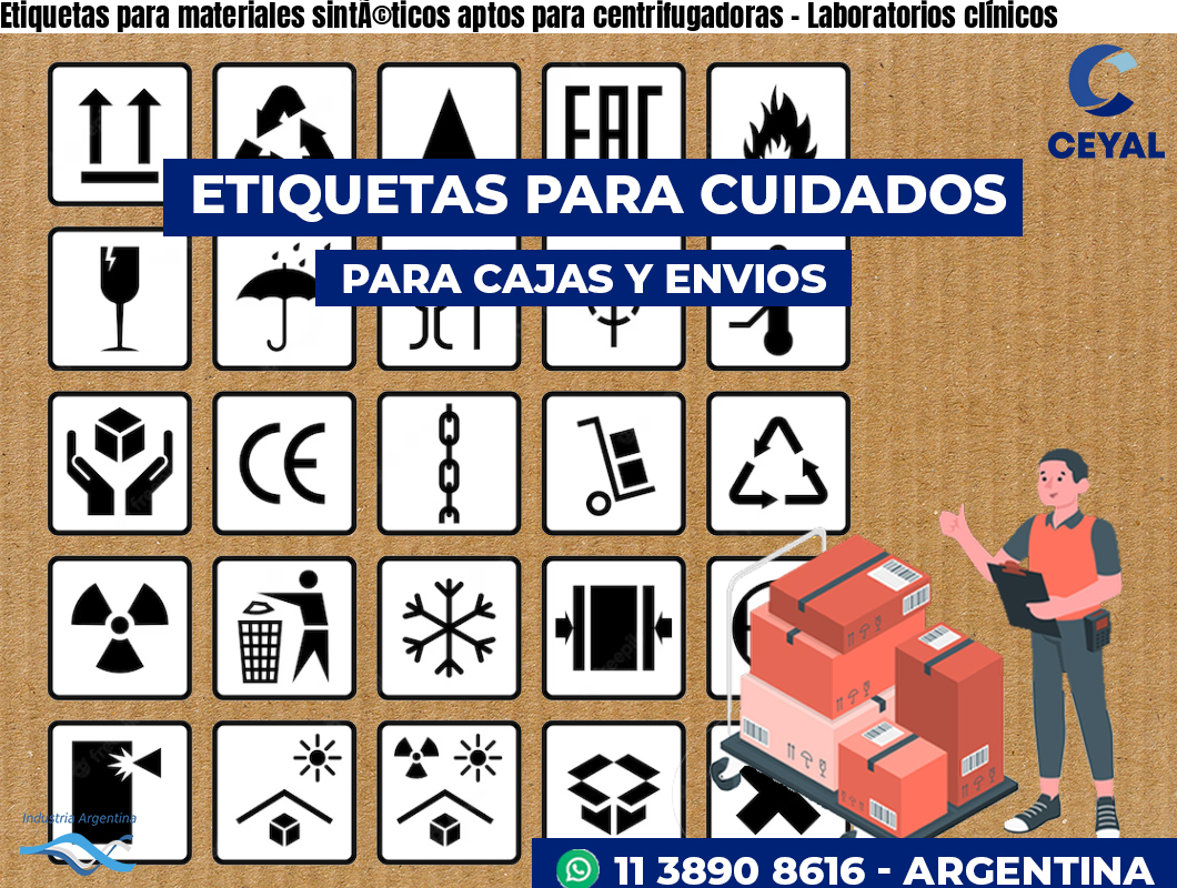 Etiquetas para materiales sintÃ©ticos aptos para centrifugadoras – Laboratorios clínicos
