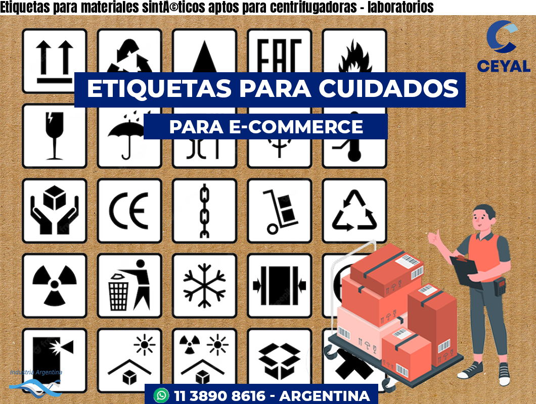 Etiquetas para materiales sintÃ©ticos aptos para centrifugadoras – laboratorios