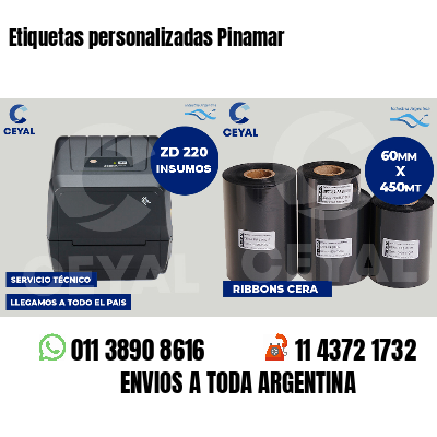 Etiquetas personalizadas Pinamar