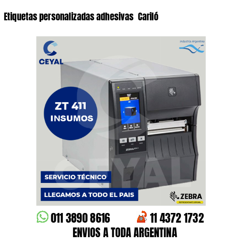 Etiquetas personalizadas adhesivas  Cariló