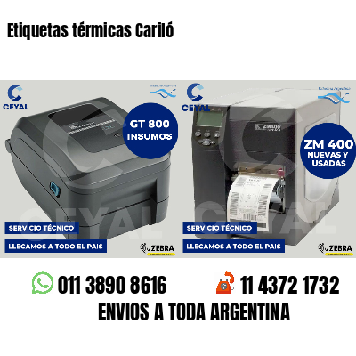 Etiquetas térmicas Cariló