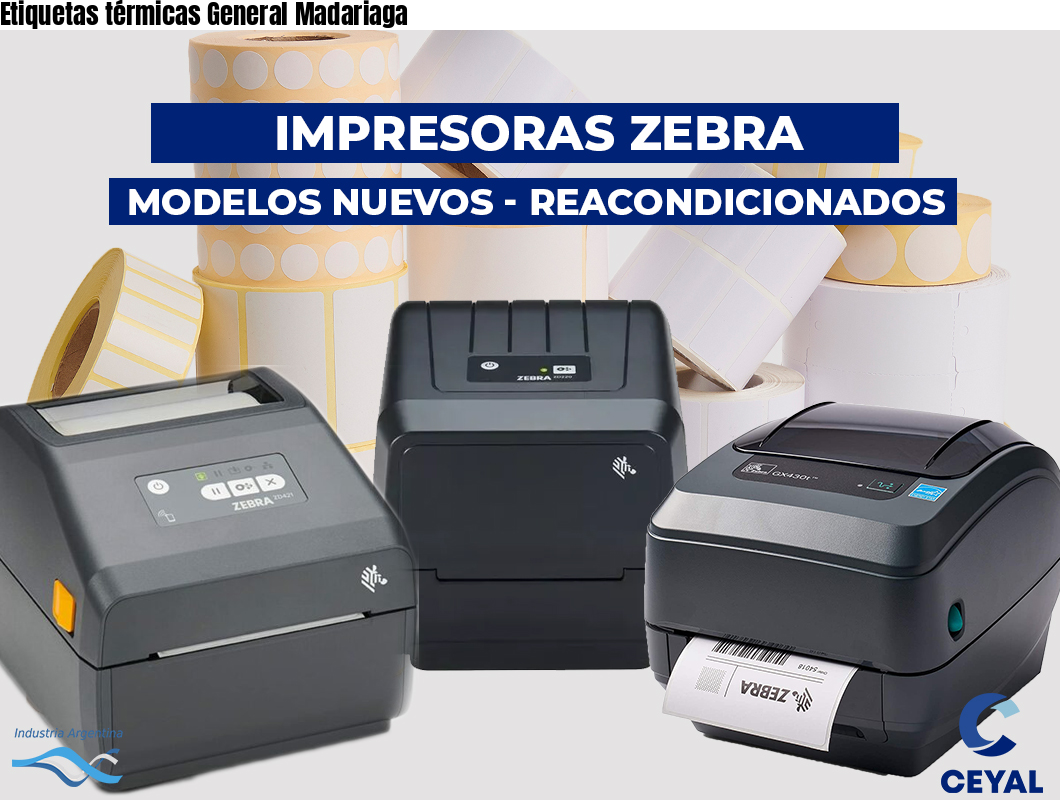 Etiquetas térmicas General Madariaga