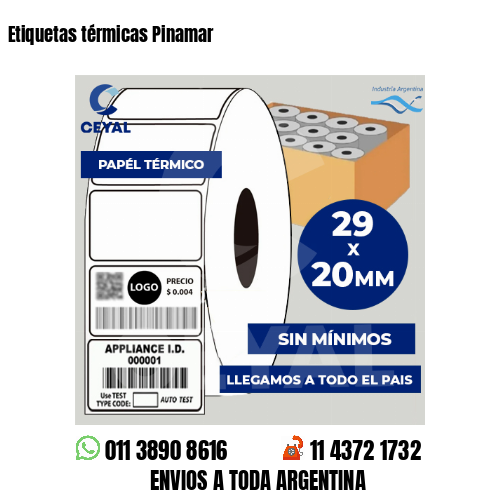 Etiquetas térmicas Pinamar