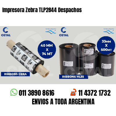 Impresora Zebra TLP2844 Despachos