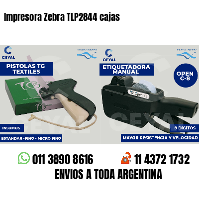 Impresora Zebra TLP2844 cajas