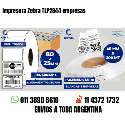 Impresora Zebra TLP2844 empresas