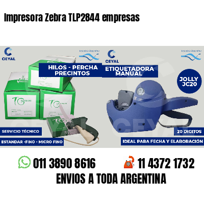 Impresora Zebra TLP2844 empresas