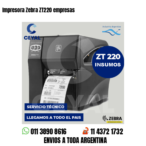 Impresora Zebra Zt220 Empresas Etiquetas Para Fabricas 2770