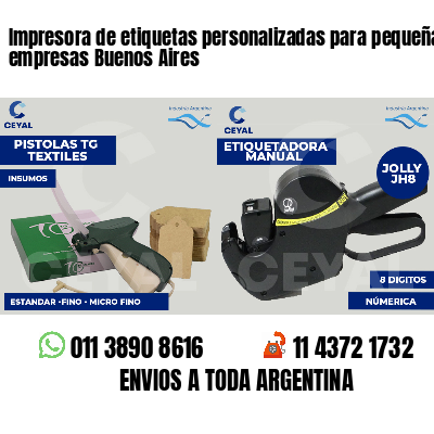 Impresora de etiquetas personalizadas para pequeñas empresas Buenos Aires