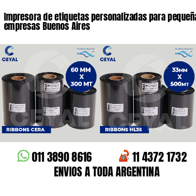 Impresora de etiquetas personalizadas para pequeñas empresas Buenos Aires