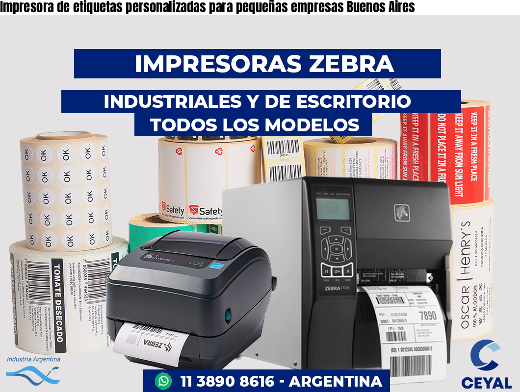Impresora de etiquetas personalizadas para pequeñas empresas Buenos Aires