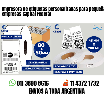 Impresora de etiquetas personalizadas para pequeñas empresas Capital Federal