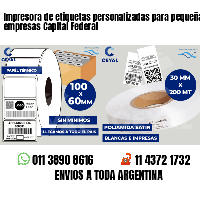 Impresora de etiquetas personalizadas para pequeñas empresas Capital Federal