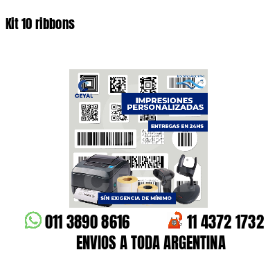 Kit 10 ribbons