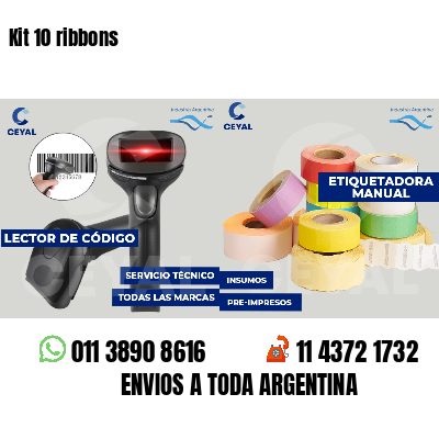 Kit 10 ribbons