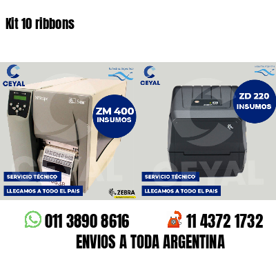 Kit 10 ribbons