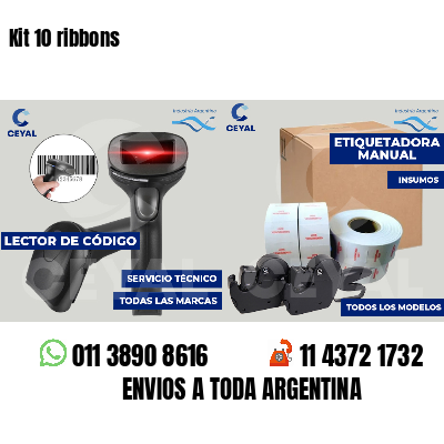 Kit 10 ribbons