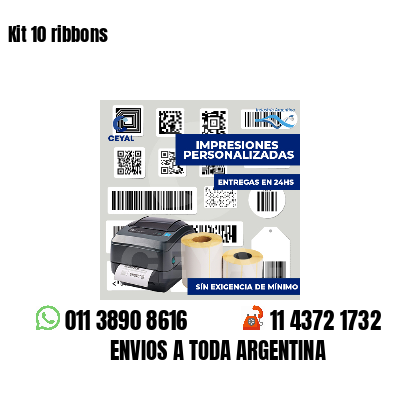 Kit 10 ribbons