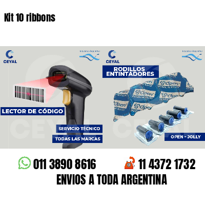 Kit 10 ribbons