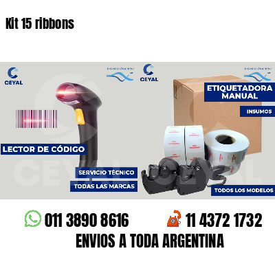 Kit 15 ribbons