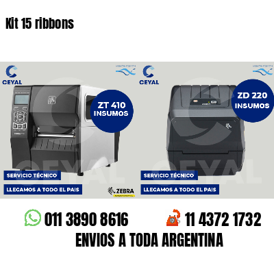 Kit 15 ribbons