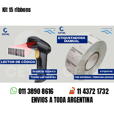 Kit 15 ribbons