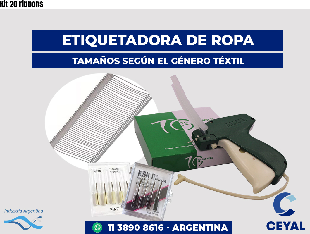 Kit 20 ribbons