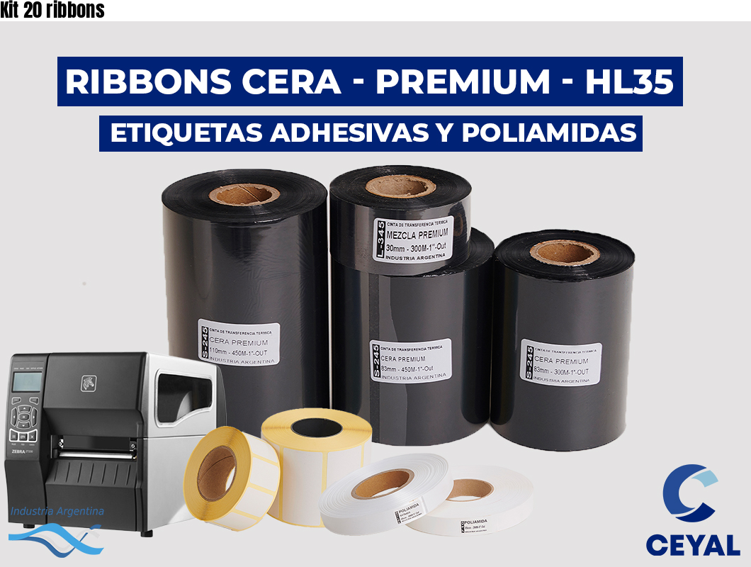Kit 20 ribbons