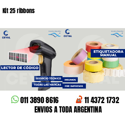 Kit 25 ribbons
