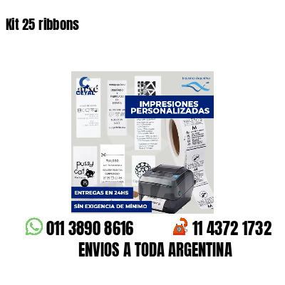 Kit 25 ribbons