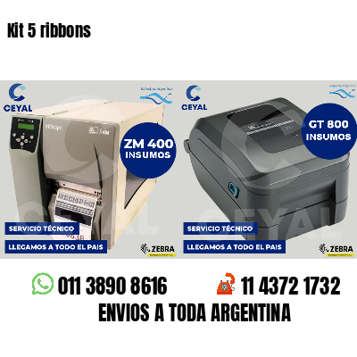 Kit 5 ribbons
