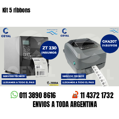 Kit 5 ribbons