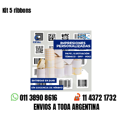 Kit 5 ribbons