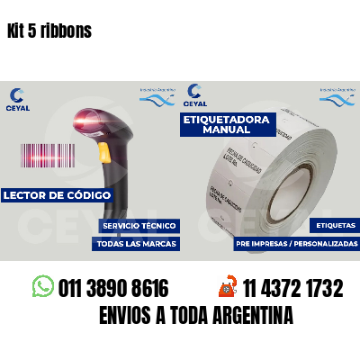Kit 5 ribbons