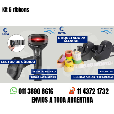 Kit 5 ribbons
